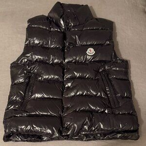 Moncler Tibb Nylon Down Vest - Shiny Black - Size 2 (Medium Men’s)